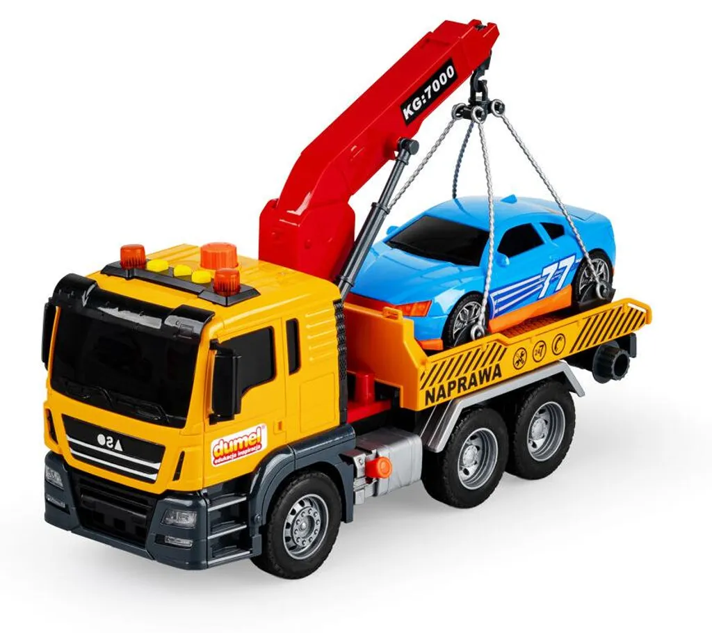 Camion de Dépannage avec Grue Dumel Flotte Municipale pour Garçon 3 Ans