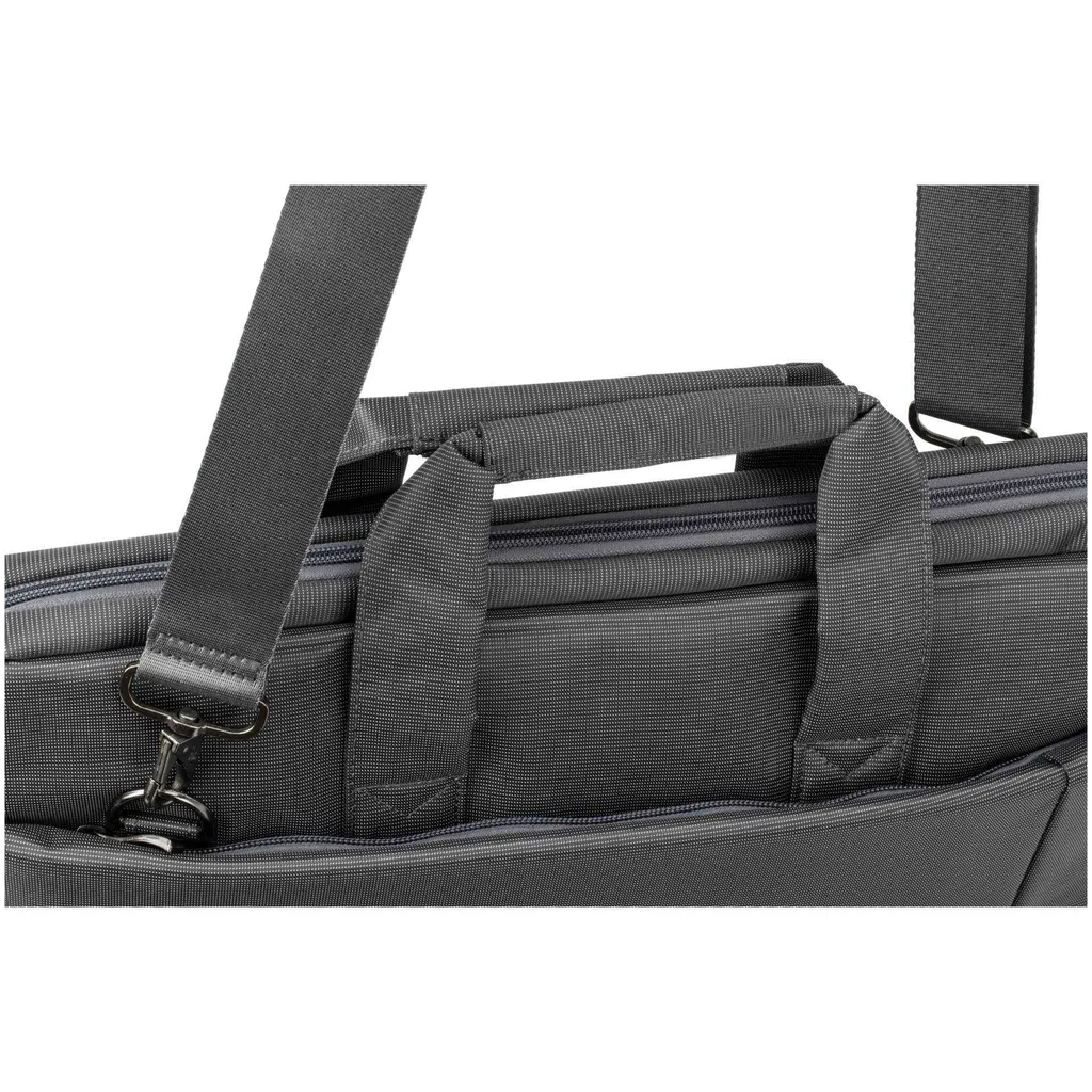 Porte-documents classique Rivacase 8251 gris pour PC portable 17" - 7