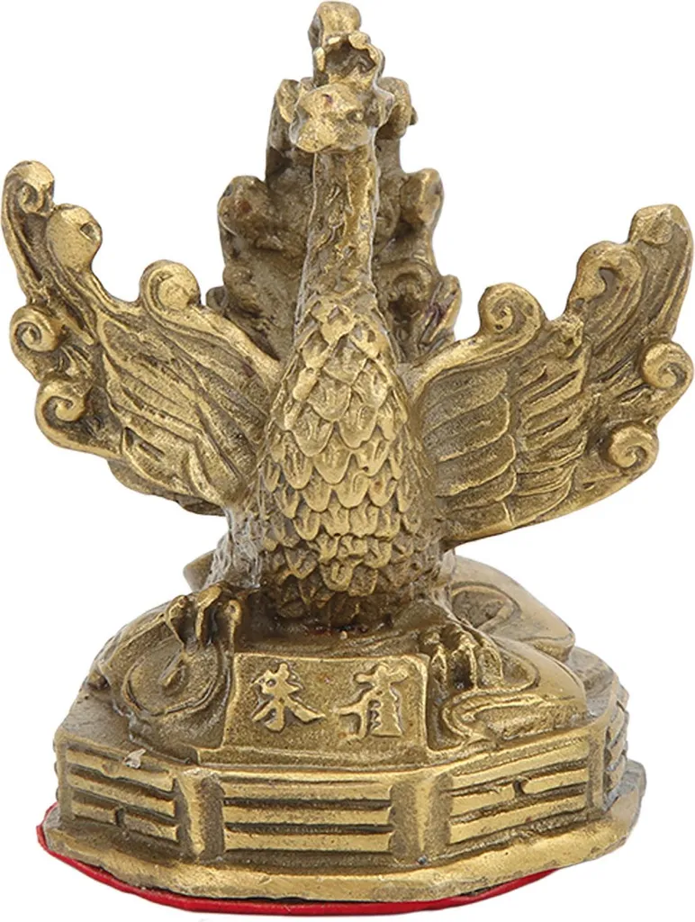 Décoration de Luxe Phoenix en Laiton pour Cadeau de Collectionneur