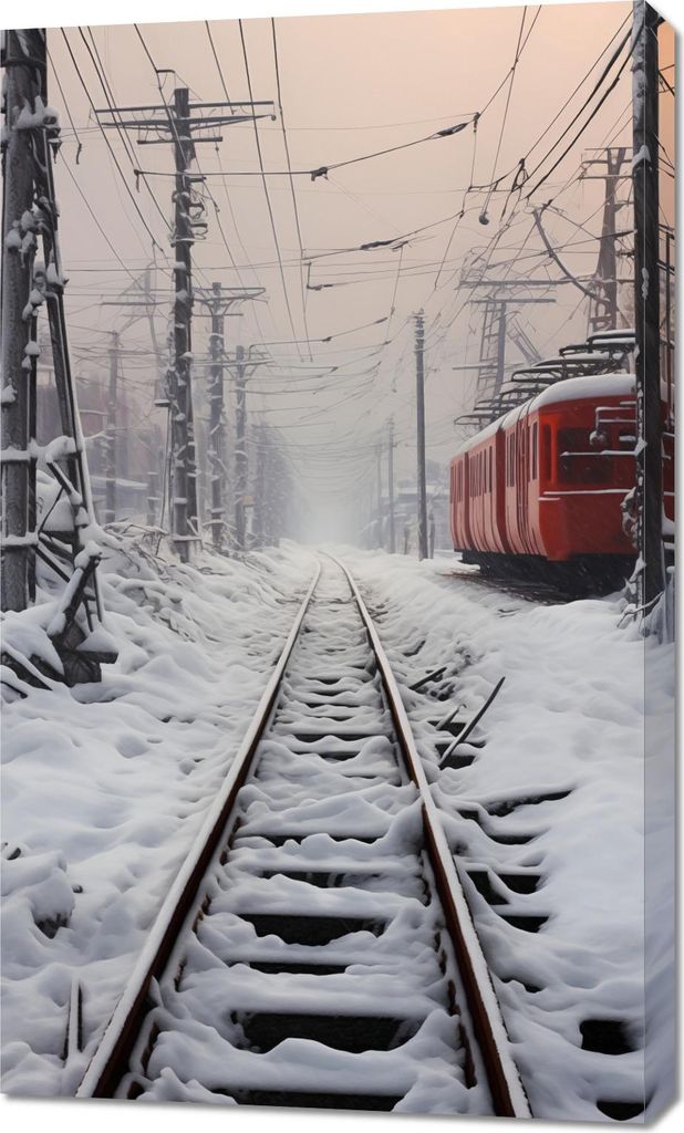 Bild 60x100cm Reise auf Gleisen