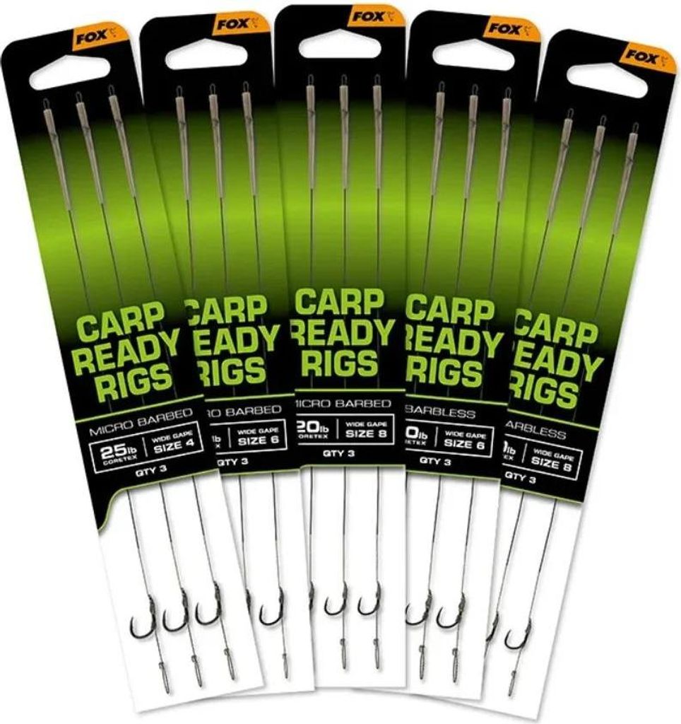 Fox Návazce Carp Ready Rigs Wide Gape 3 ks 8 (20lb) Obrázek produktu 