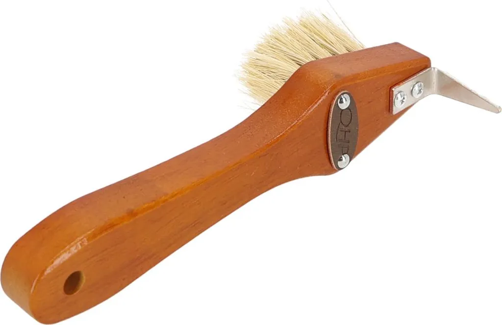 Set de brosses QHP Royal marron en poils synthétiques de qualité