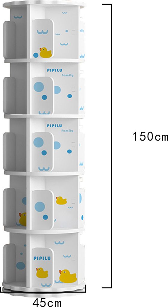 360Home Regal Kinderbuchregal 360° drehbar bodenstehendes Produktbild 8