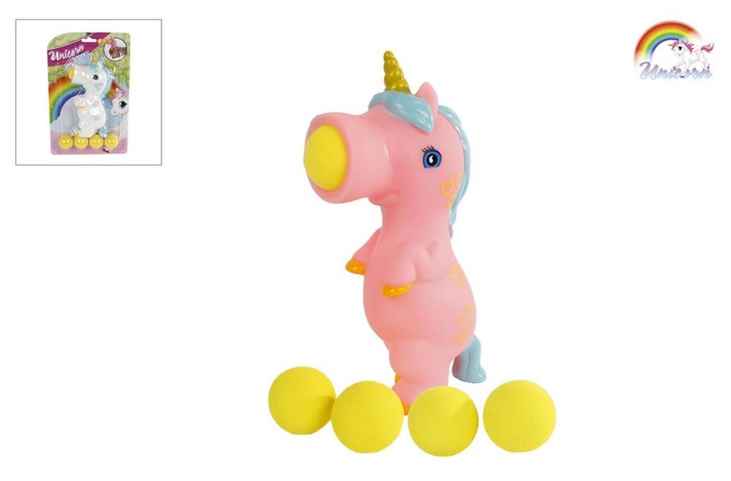 Licorne Popper avec 5 boules 2f 16cm Image du produit 
