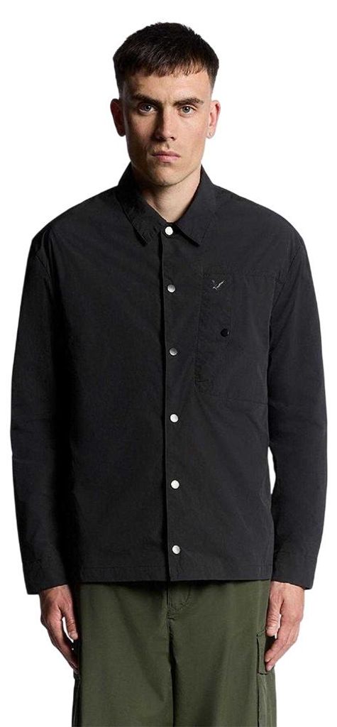 Lyle & Scott - Hemdjacke für Herren, leger GT16101 (M) (Schwarz)
