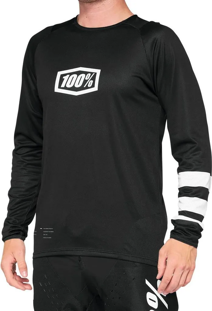 Maillot à manches longues R-Core noir et blanc taille S pour le VTT