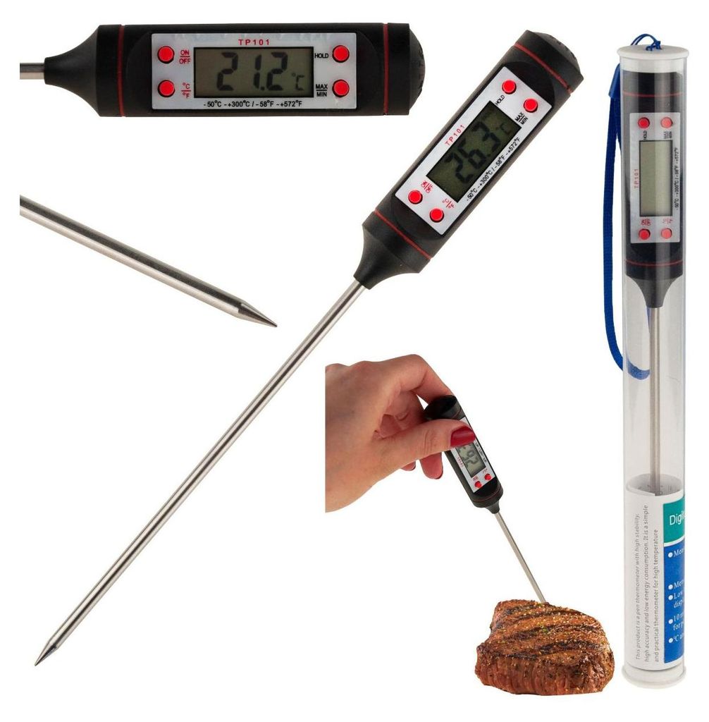 Thermomètre de cuisine électronique avec sonde numérique Image du produit 