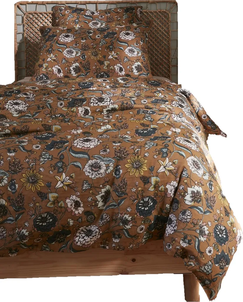 Housse de couette gaze de coton 140x200 Camelia - Adieu repassage pénible