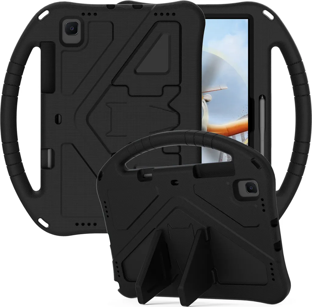 Custodia per bambini per Samsung Galaxy Tab S5e 10.5" 2019 SM-T720/T725/T727, Eva Lightweight Shockproof Foldable Stand, Kids Grip Protective Cover Nero