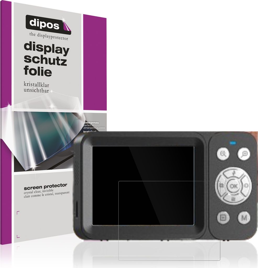 4x Schutzfolie für DEATTI DET-CV01 klar Displayschutzfolie Folie Display Schutz dipos