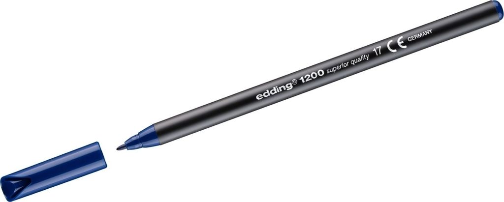 Edding Filzstifte 1200 Stahlblau (5 Stück)