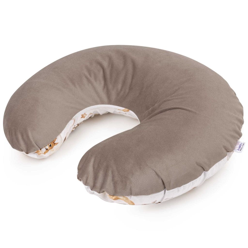 Sweet Teddy & Latte Velvet Stillkissen mit abnehmbarem Produktbild 2