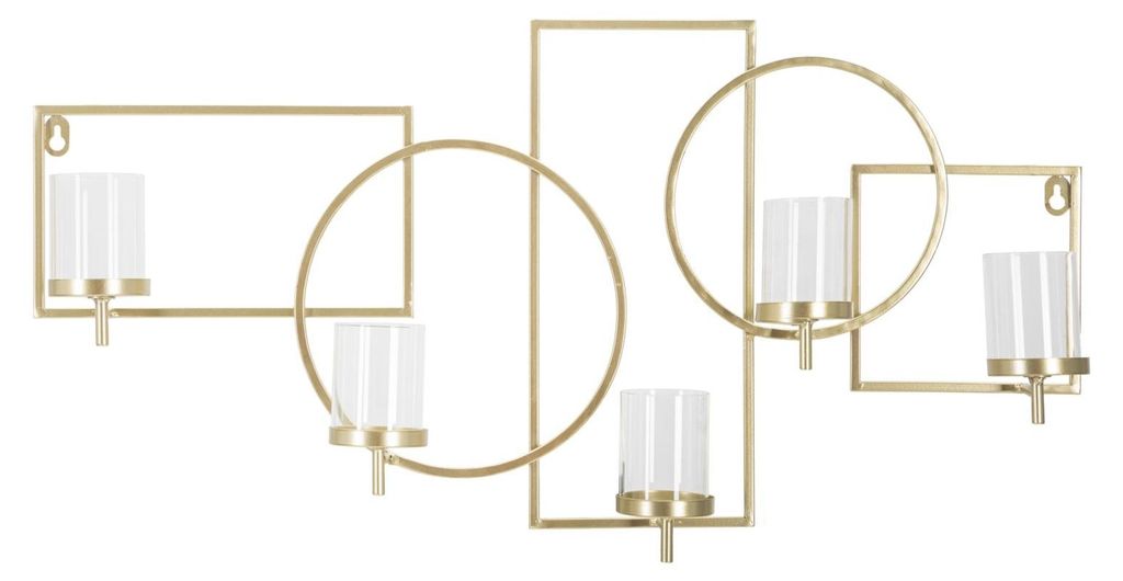 Mauro Ferretti Wandkerzenhalter Marie Gold 70x8,5x36 cm Produktbild 