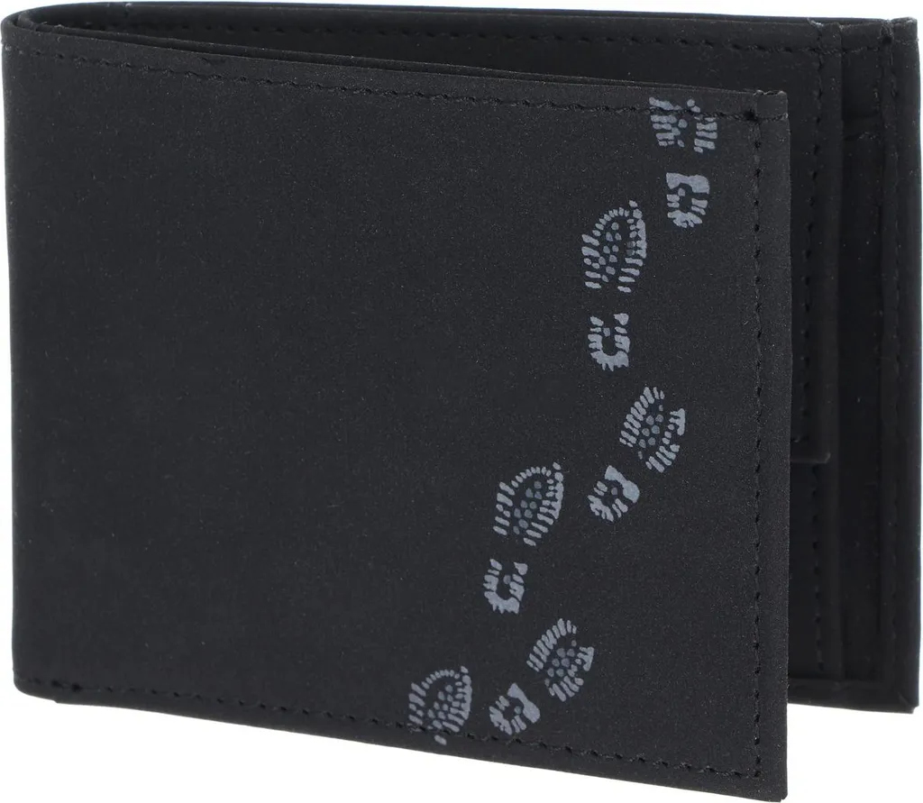 Portafoglio Oxmox New Cryptan Footsteps Grey Black: Vegano e RFID
