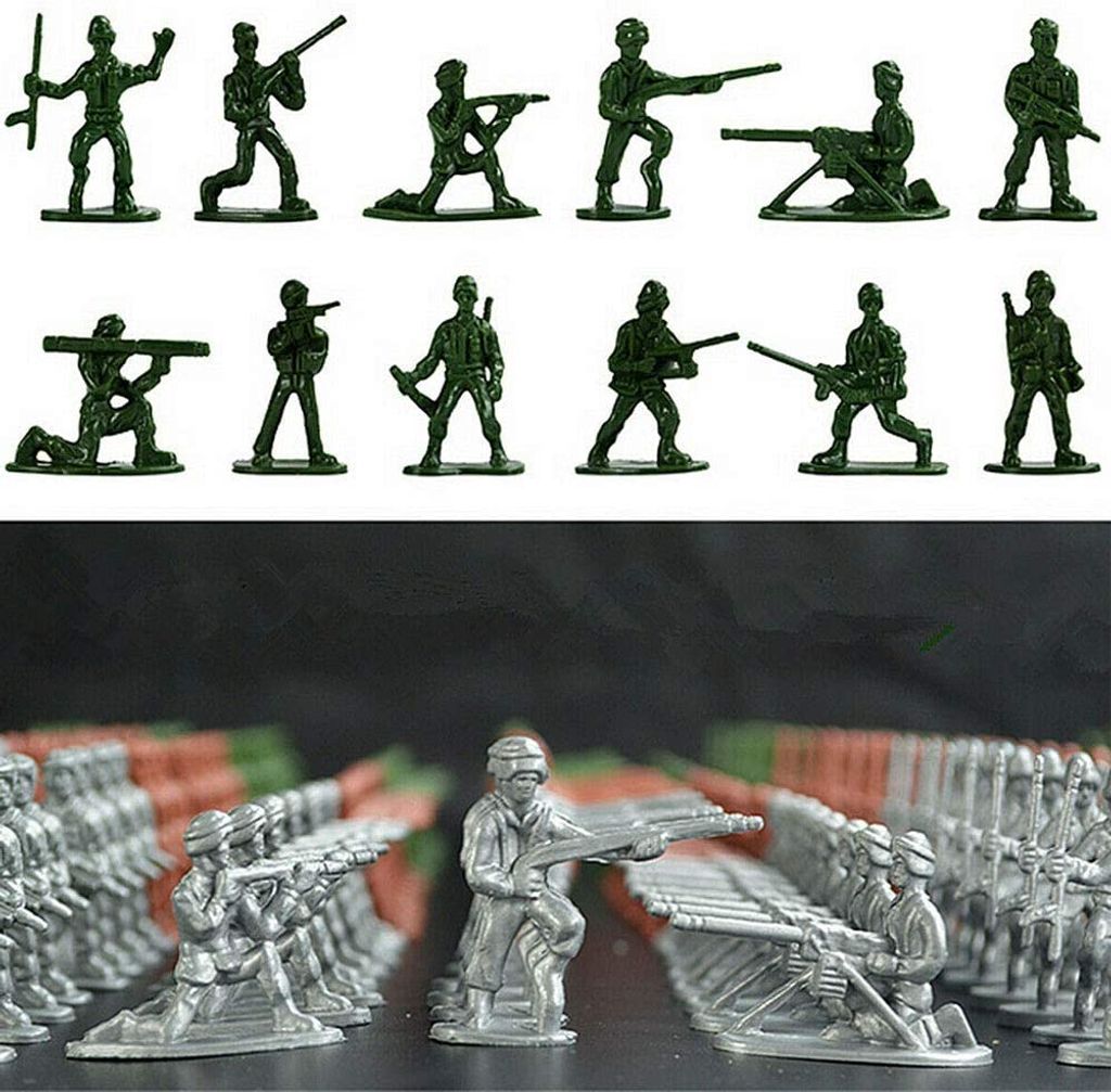 10 STÜCKE Spielzeugsoldaten Figuren Armee Männer Zubehör Zelt Grün 