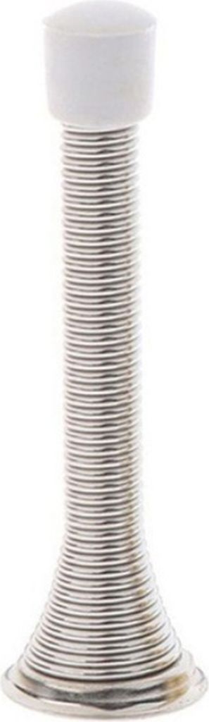 elastische Türstopper kompakte Edelstahl-Anti-Impakt-Federtürstopps für Schlafzimmer-Silber