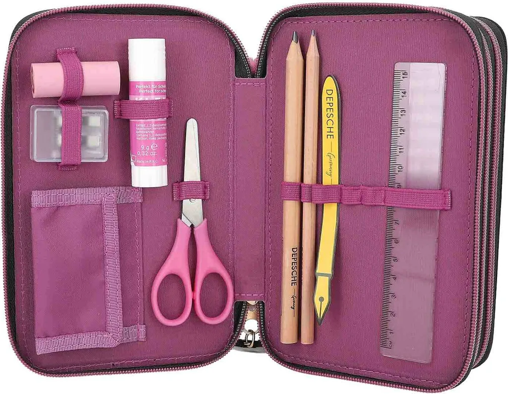 Trousse TOPModel Rebel Kitty Depesche à 3 Compartiments Garnie - 12