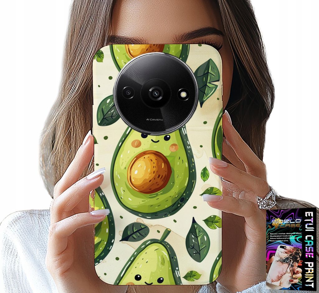 Hülle Für Xiaomi Redmi A3 - Süsse Lächelnde Avocado Hülle