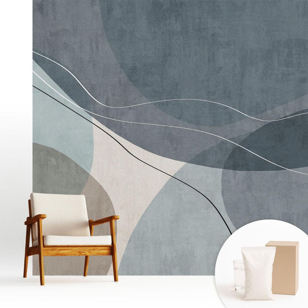 Fototapete - 250x250 cm - Tapete - Wandtapete - Wandbilder - Dekofolie - Tapete Folie - Wand - Dekoration - Wohnzimmer - Moderne Abstraktion
