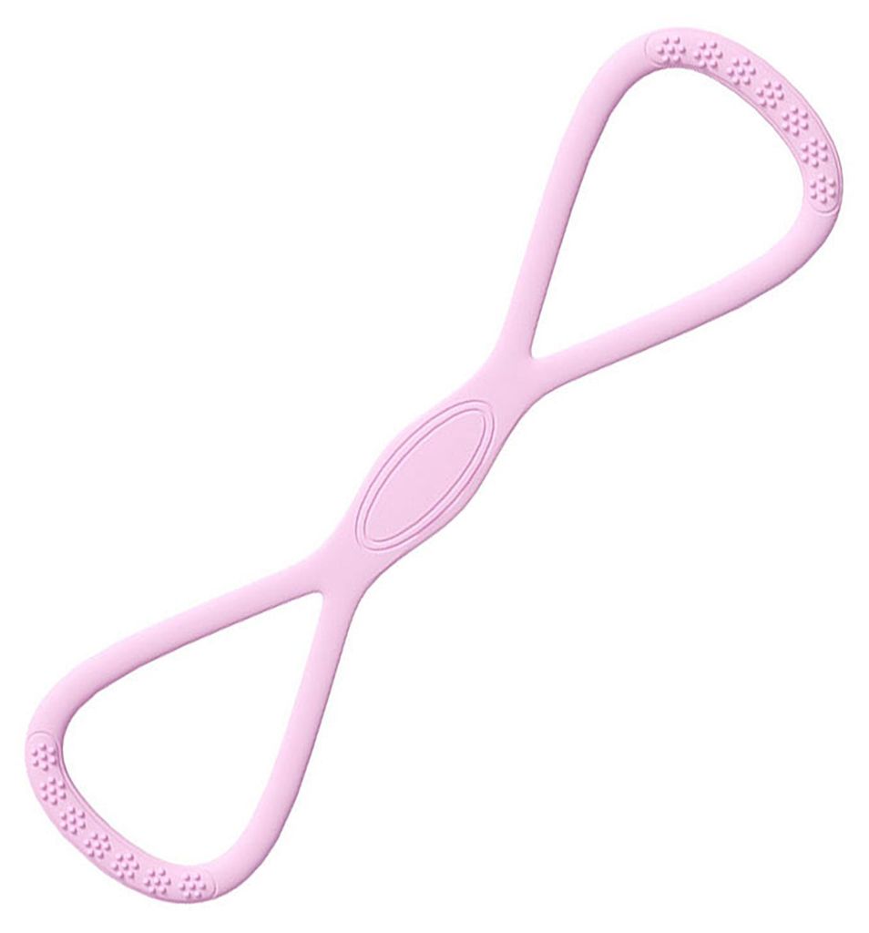 Fitness-Widerstandsband in Form einer Acht, rutschfest, aus Silikon, 15,9 kg (35 lbs), für Männer und Frauen, Brustdehner, elastischer Gurt, Schu...