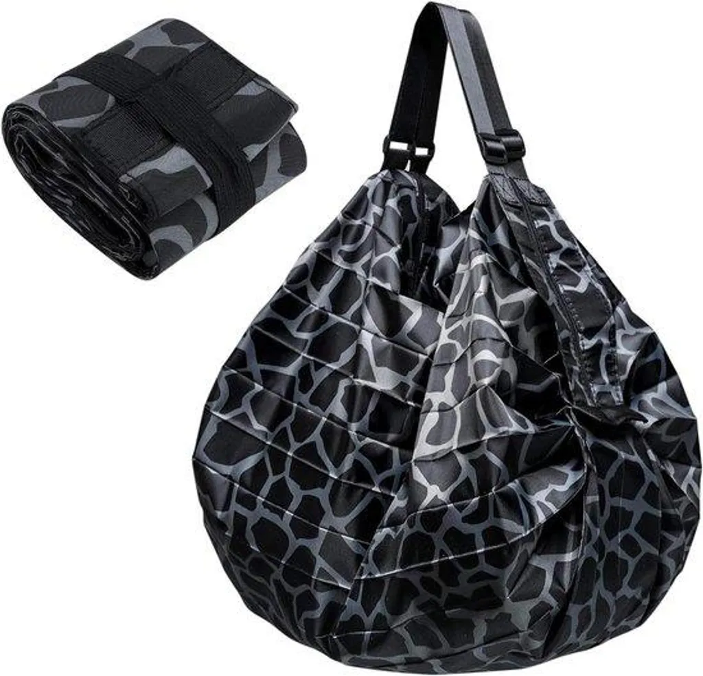 Grand sac de courses réutilisable léopard pliable et ultra résistant