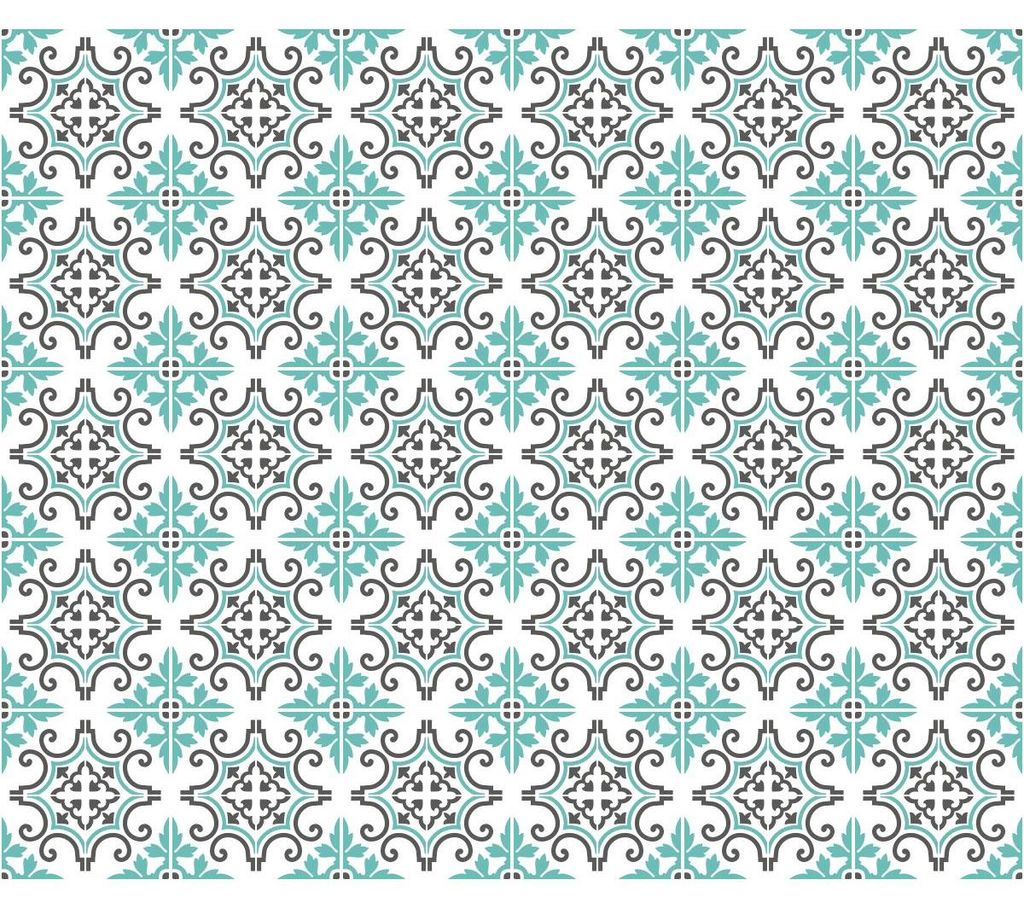 Selbstklebende Fliesenaufkleber für Küche und Bad – 30 Antonella Azulejo Fliesenaufkleber – 30 Aufkleber 15 x 15 cm