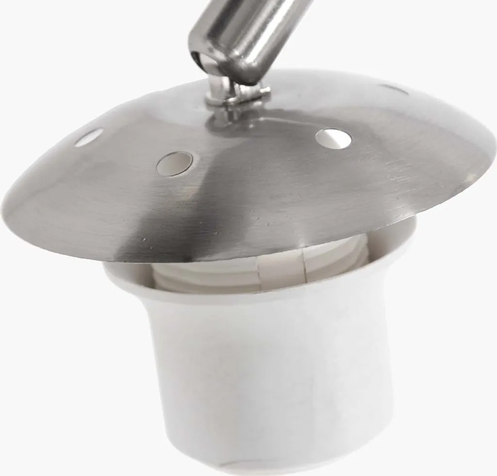 Steinhauer Sparkled Light 3806ST Lampadaire Arc en Acier Satiné E27 - 11