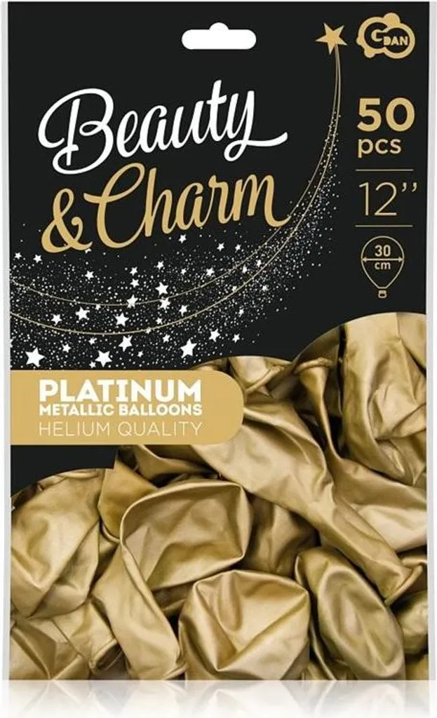 Ballon Or Chrome Métallisé 30cm - Lot de 50 pour Arche de Ballons