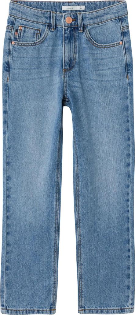 NAME IT Mädchen Jeans Straight Denim Hose Mid Waist Pants NKFROSE Größe: