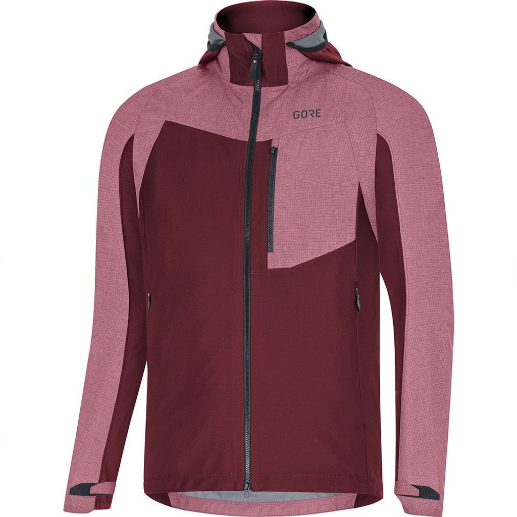 Gore C5 GTX Infinium Hybridjacke – Herren mit Kapuze Burgund größe XL 100526AJ0010