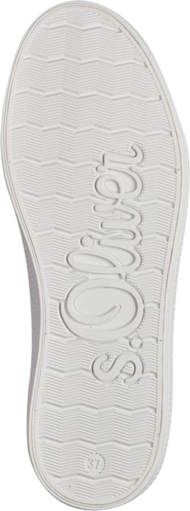 s.Oliver Damen Schnürschuh Court Sneaker Reißverschluss Plateau 5-23600-42, Größe:37 EU, Farbe:Weiß