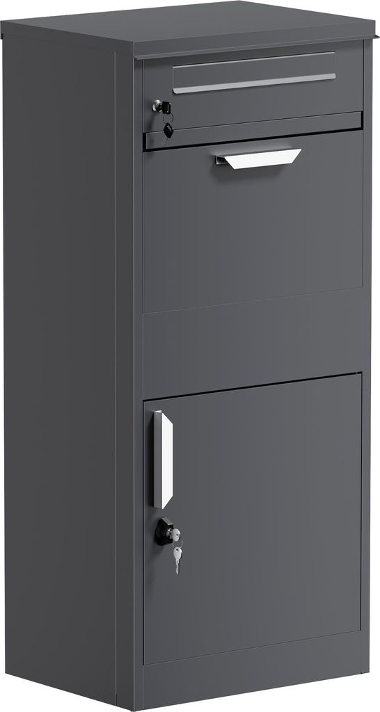 Toboli Paketkasten Anthrazit 500 x 370 x 1120 mm, Paketbox Produktbild 