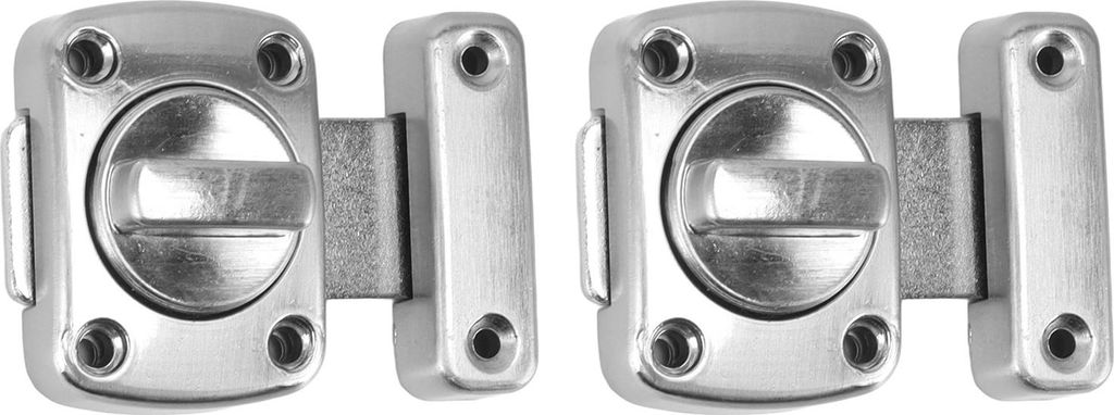 Türschloss Rostfrei Glatter Rand Bequemer Griff Benutzerfreundlicher Knopf Quadratisches Türschloss für Küchentür