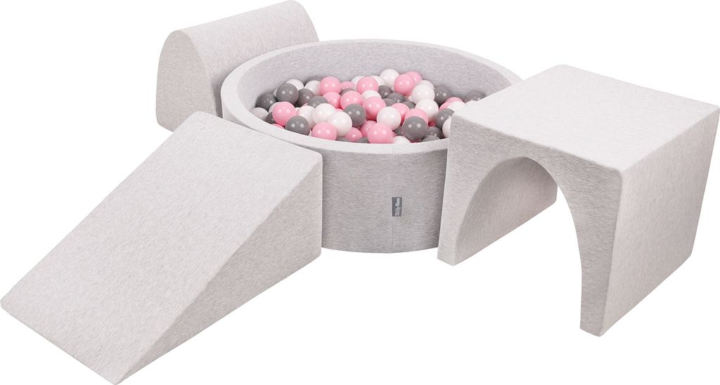 KiddyMoon Mäkké penové ihrisko pre deti s guľatým Obrázok produktu 