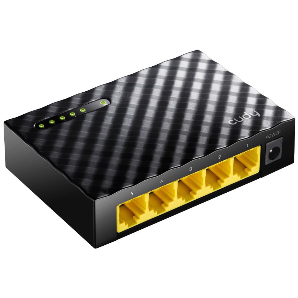 CUDY Ethernet pepna 1Gb, 5 port (GS105D) (21.22.5032) Obrázek produktu 