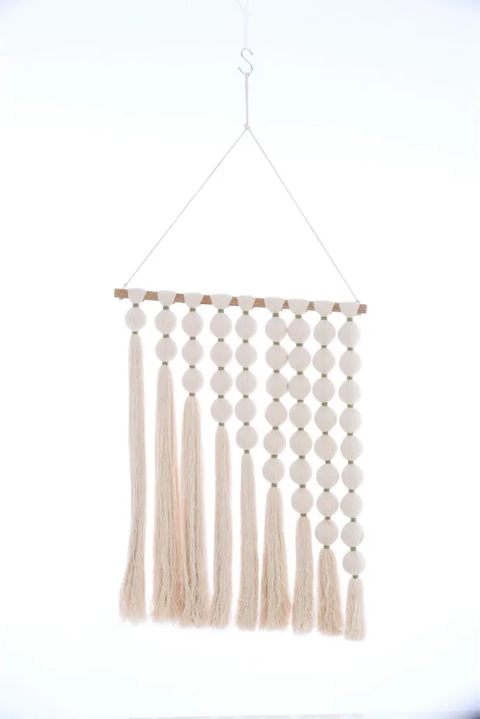 Habillage mural textile WARD Light & Living crème vert pour déco zen