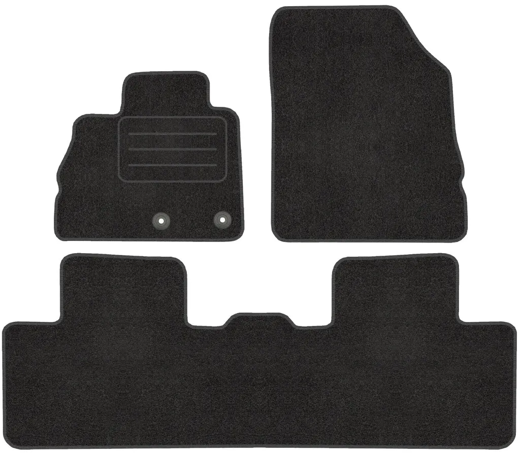DHCarMats Tappetini Auto In Moquette Per Renault Scenic 4 (2016-2024) – Kit Completo Anteriore E Posteriore, Antiscivolo, Taglio Laser