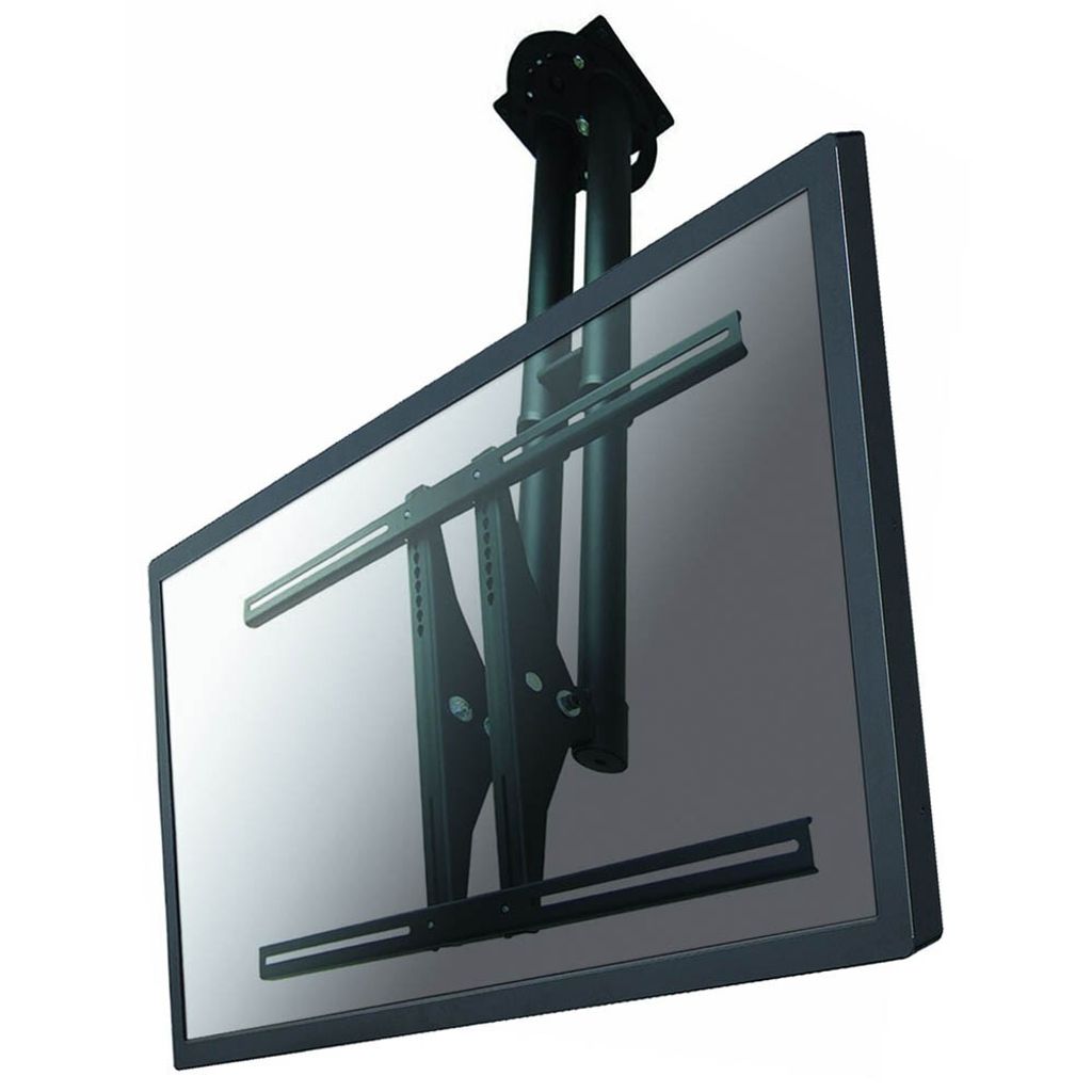 Die Deckenhalterung von NewStar Modell PLASMA-C100BLACK ein dreh- und schwenkbare Deckenhalterung für Flachbildschirme und Flachbild-Fernseher bis...