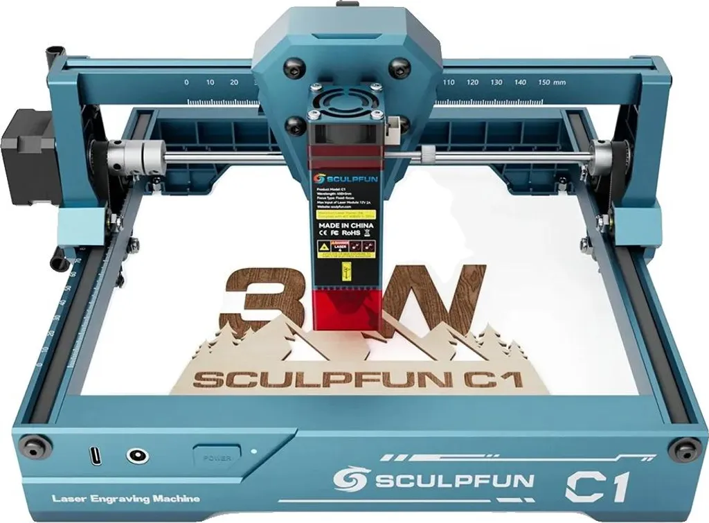 Graveur laser compact C1 3W avec fonctions conviviales pour gravure