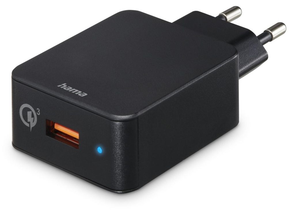 Hama Schnellladegerät USB-A, 19,5 W, Schwarz Produktbild 