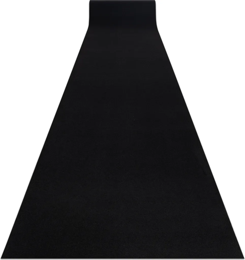 Tapis de couloir anti-glissade Rumba noir pour entrée sécurisée