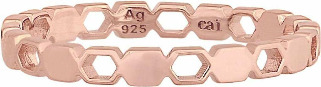 cai Ring 925/- Sterling Silber rot 060 (19,1) ohne Stein 274270232-2