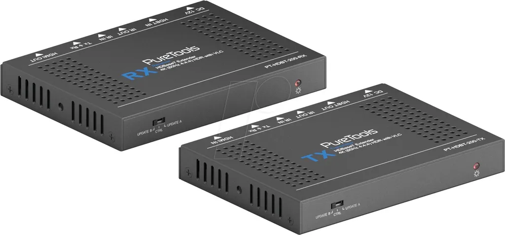 PureLink PT-HDBT-200 Émetteur Récepteur AV et Amplificateur Noir