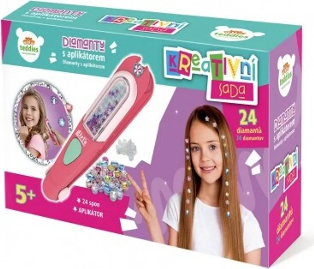Applicatore Diamanti per Capelli 18x4cm: Kit Brillantini con Accessori