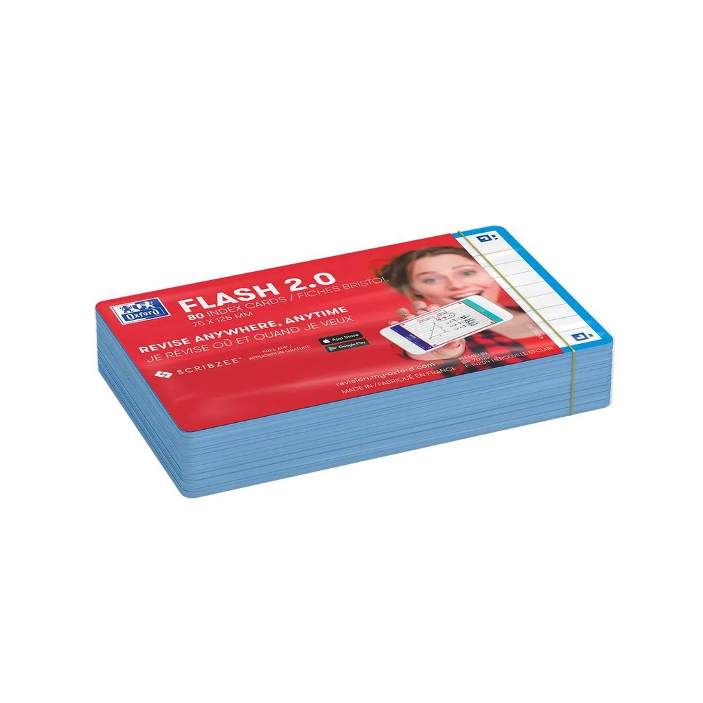 Flash Card Oxford 400133876 Turchesi | Qualità Professionale 250g - 3