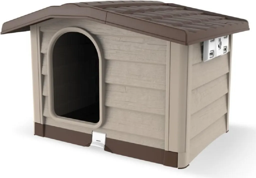 Cuccia Cane Esterno Bama 89x75x62 cm Resina - Montaggio Senza Attrezzi