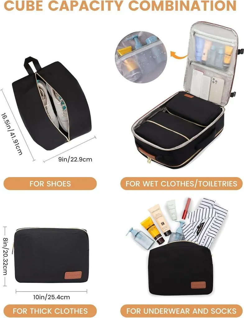 Zaino 17 Pollici LOVEVOOK 40L: Zaino Impermeabile per Nomadi Digitali - 8