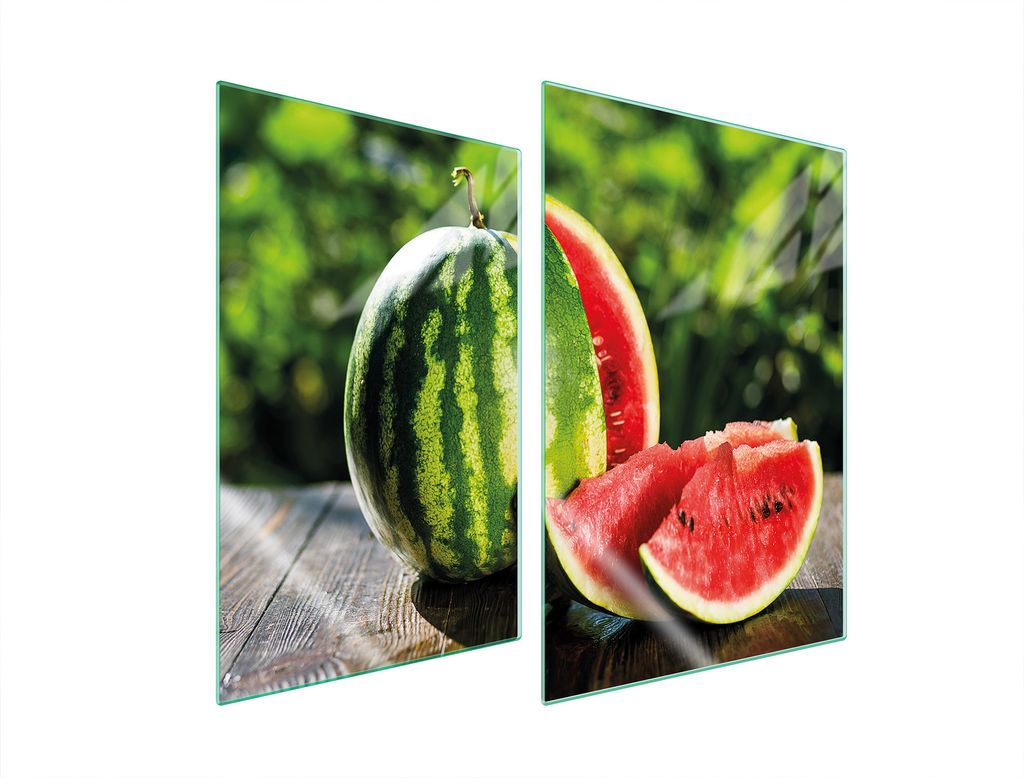 Glasschutzplatte Für Küche 2X35X52 Wassermelone