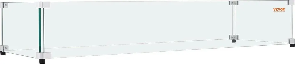 Protection vent pour table de feu rectangulaire, kit complet 77cm - 9