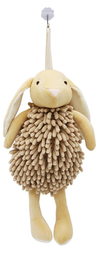 Chenille-Handtuch, weicher Samt, saugfähig, Badezimmer, dreidimensionale Hasenform, schnelltrocknend